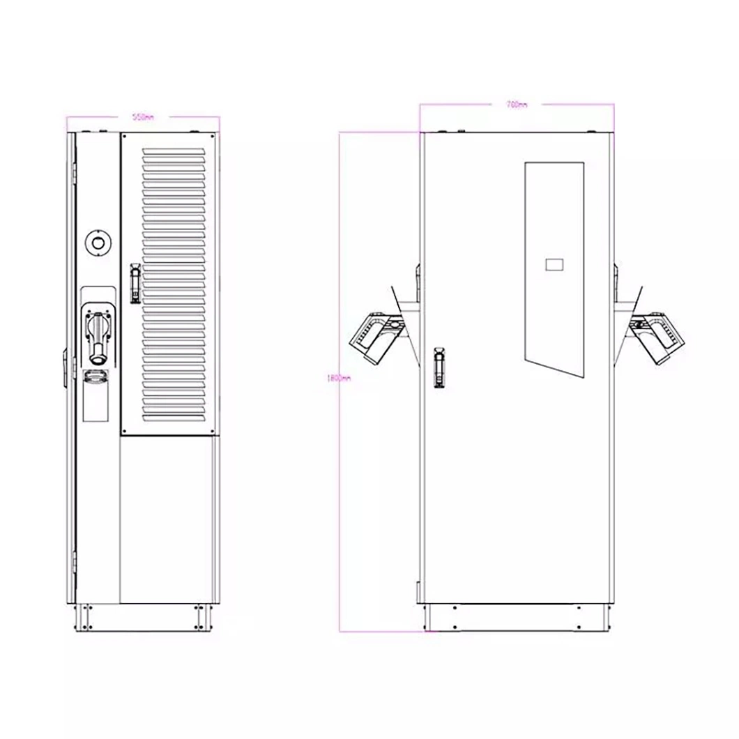 60kw 120kw 160kw 180kw DC EV Charger Electric Vehicle Fast Charging Pile CCS Commercial EV Car Charging Stations for Sale