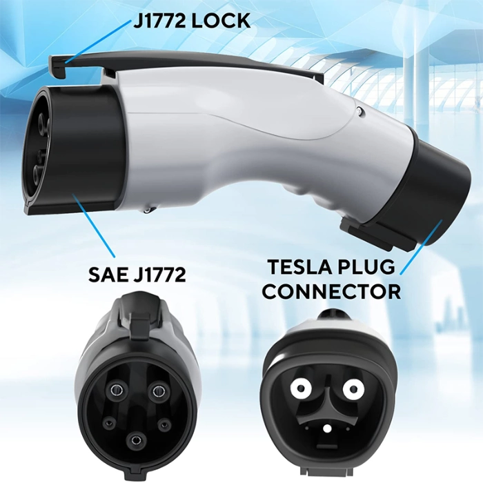 J1772 32A New Energy Vehicles Type 2 to Type 1 EV Charging Cable Charger Adapter